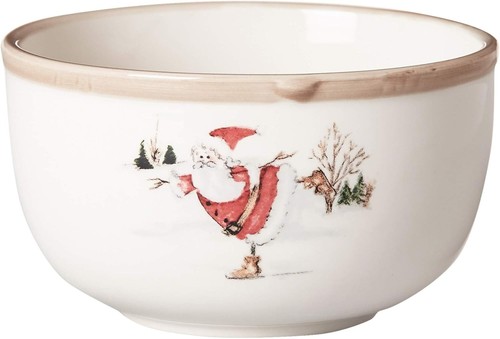 Festive 20-Piece Earthenware Holiday Dining Set - Dishwasher & Microwave Safe - Picture 6 of 9