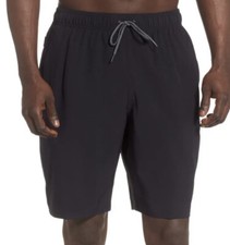 Nike Men Shorts Contend Volley Swim Trunks NESSA482-001 Black Gray Small 60 NWT