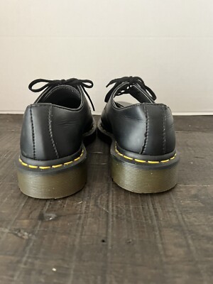 Dr. Martens 14046 Black Vegan Leather Lace Up 3-Eye Oxfords  display picture 1