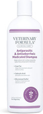 Veterinary Formula Medicated Dog Shampoo 16 oz Antiparasitic Antiseborrheic Care