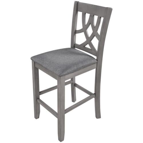 Farmhouse 2 Piece Padded Round Counter Height Kitchen Dining Chairs