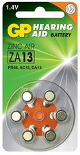 Gp Batteries Blister 6 Batteria a Bottone PR48 ZA13 AC13 DA13 per Protesi Acusti