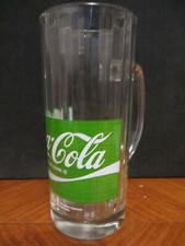 Coca-Cola Glas Glaskrug gr&uuml;nes Logo 0,3L glass verre lot O