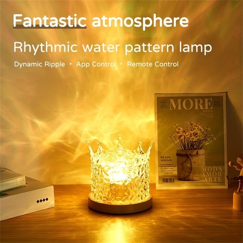 Crown Galaxy Projector Light 16 Colors RGB Ocean Wave Water Ripple Night Light - Picture 3 of 12