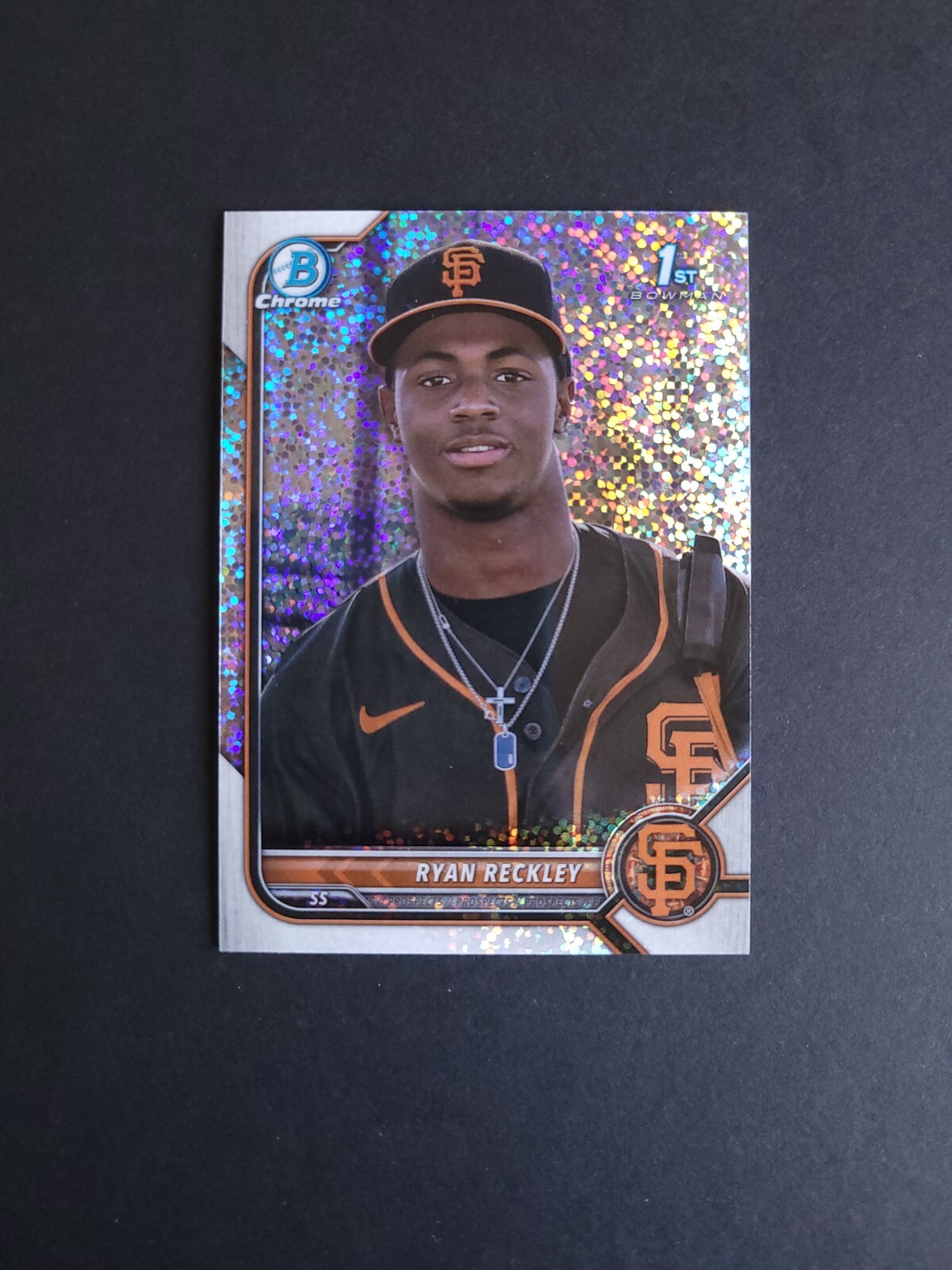 2022 Bowman Chrome Prospects Speckle Refractor /299 Ryan Reckley #BCP-163