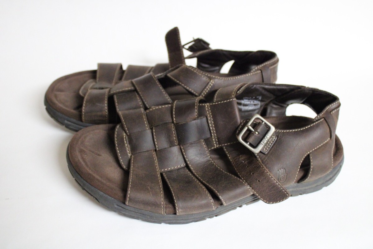 Teva Camden Brown Leather Fisherman Open Toe Sandals Men\'s 10 Teva camden 6532 sandals brown leather | Mercari main image 2