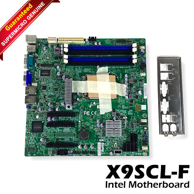 Lot of 2 SUPERMICRO X9SCL LGA 1155 Intel C202 E3 DDR3 Motherboard