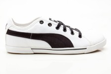 Puma Benecio Canvas 350754 05 Unisex Sneaker Schuhe Stoff weiß-schwarz
