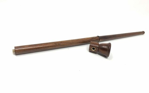 17 Zoll lang handgeschnitzt Churchwarden gerader Stamm Hobbitpfeife Gandalpfeife - Bild 4 von 4