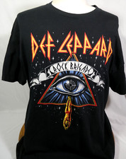 Def Leppard Rock Brigade 2015 Tour Short Sleeve Crew Neck SZ XL Concert Tour