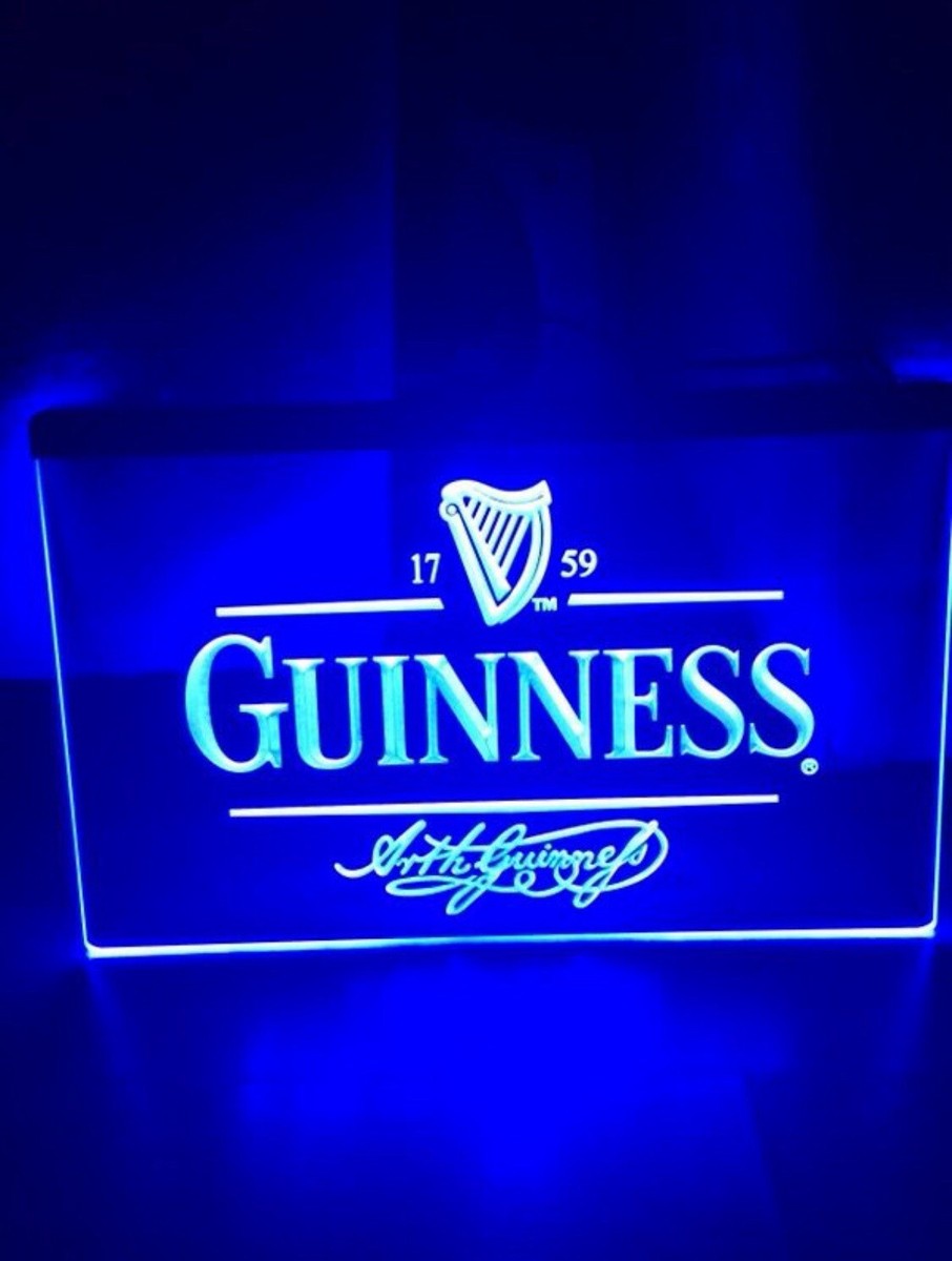 GUINNESS LED NEON LIGHT SIGN SIZE 8x12, VERY UNIQUE, COLLECTIBLE