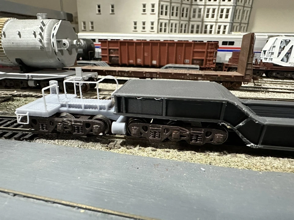 HO Scale F40 HD Depressed Center Flat Car Pennsylvania Railroad PRR - Image 3 of 4