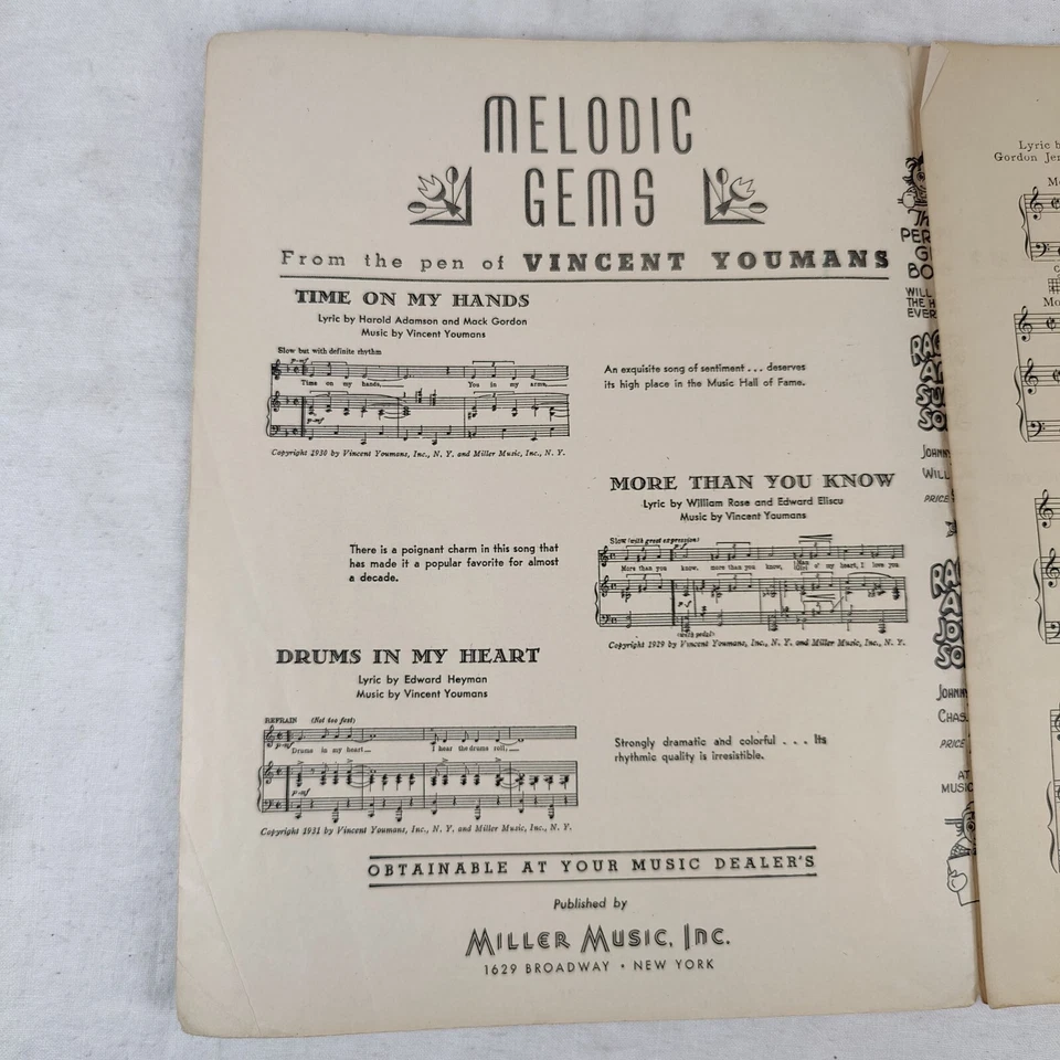 RARA 1939 Partitura De Colección BLUE NIGHT Woody Herman Orchestra Miller Music Foto 3 de 4