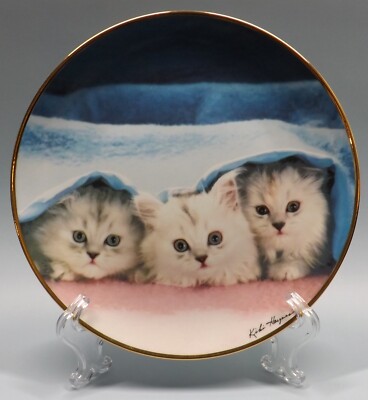 Cat Decorative Plate, Peek-a-Boo, Franklin Mint