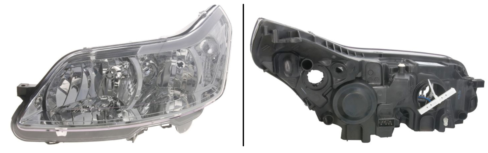 Phare avant gauche Citroën C4 I optique de haute précision en polycarbonate