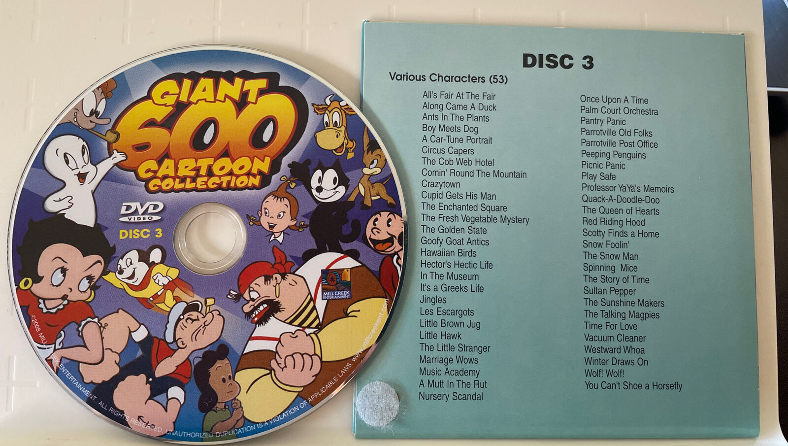 Giant 600 Cartoon Collection ~ DVD 2006 **DISCS ONLY** | eBay