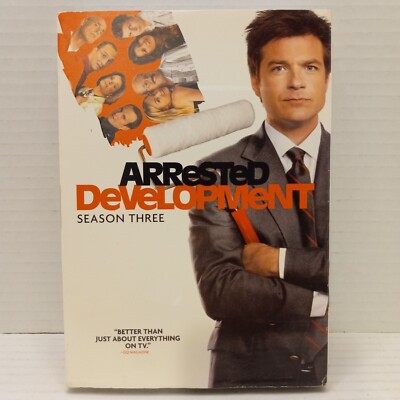 Arrested Development Season 3 DVD 2009 20th Century Fox 2-Disc Set Jason Bateman