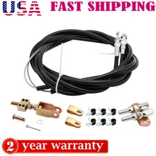 330-9371 Universal Rear Parking Brake Emergency E-brake Cable Kit Black