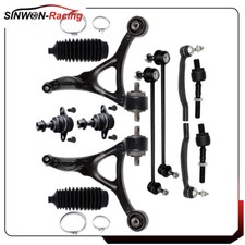 For 2003-2014 Volvo XC90 Front Lower Control Arm Sway Bar Tie Rod End Suspension