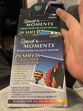 Special Moments Digital Photo Paper Ink Printer Glossy & Matte 20 Sheets 4 X 6