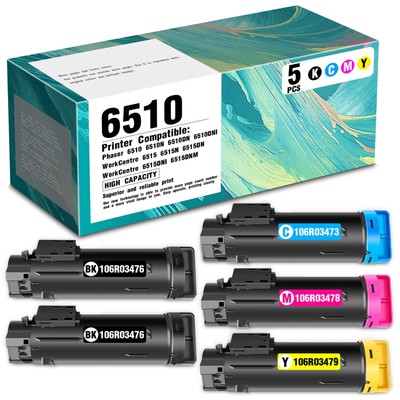 5PK 106R03476/73/74/75 Toner for Xerox Phaser 6510 6510N 6510DNI