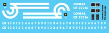 HO Scale - Conrail Caboose N-8 Large Logo Decals