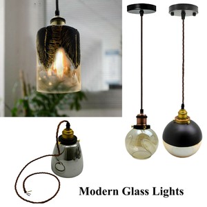 Details About Vintage Industrial Modern Glass Retro Loft Ceiling Lamp Shade Pendant Light Uk