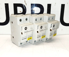 LOT OF 3 ALLEN BRADLEY 1492-FB2C30 30 AMP FUSE HOLDER 2 POLE 600 VAC