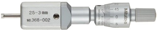 Mitutoyo 368-002 Holtest Vernier Inside Micrometer  Two-Point  2.5-3mm Range
