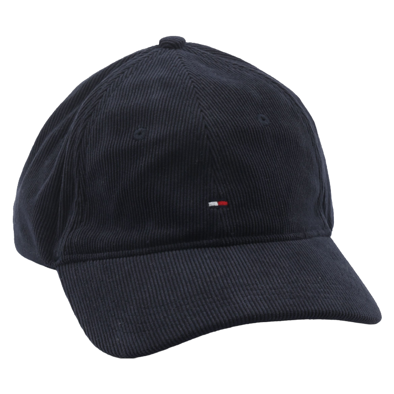 Tommy Hilfiger Corduroy Baseball Cap Navy Blue Men's Hat AM0AM12757
