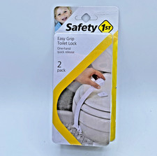 Toilet Lock Easy Grip One Handed for Quick Release Safety 1st 2 Pack