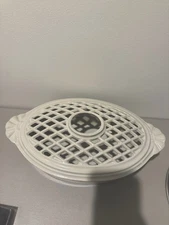 Vintage Vermont Castings Cast Iron Enamel Stovetop Steamer Humidifier Heater 13"