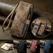 For Samsung Galaxy Z Fold 7 6 5 4 3 Heavy Duty Wallet Case with Pen Holder Strap