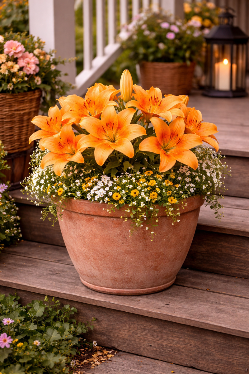 3 Surfside Orange Lily Bulbs for Planting – Bright Orange Asiatic