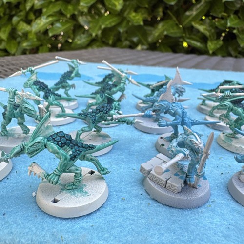 24 skinks skink part painted Warhammer Seraphon - Picture 7 of 8