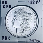 1884 O BU GEM MORGAN SILVER DOLLAR UNC MS+++ U.S. MINT RARE COIN 7832