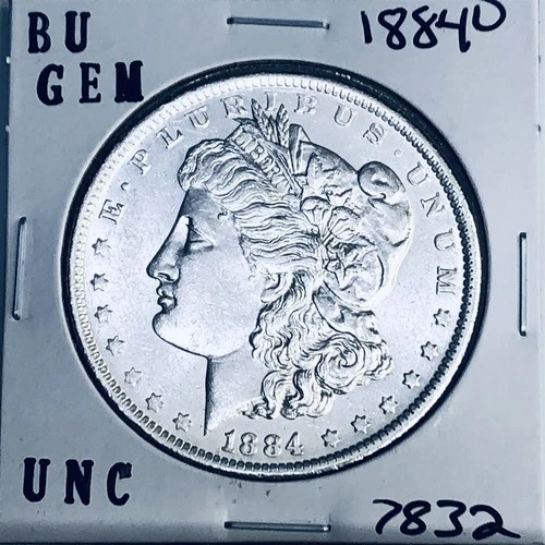 1884 O BU GEM MORGAN SILVER DOLLAR UNC MS+++ U.S. MINT RARE COIN 7832