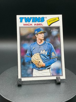 2026 Topps Heritage Baseball #292 Mick Abel, Minnesota Twins