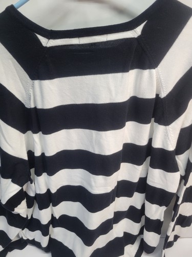 Jeanne Pierre Woman Long Sleeve Stripe Sweater SZ 2X 100% Cotton - Picture 7 of 7