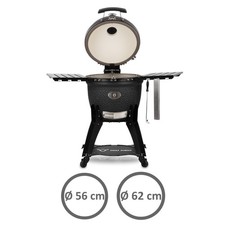 Kamado Grill Holzkohlegrill Grau Keramikgrill Keramik Smoker BBQ-Toro