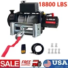 18800LBS Electric Winch with Steel Cable, Wireless Handheld Remote for Trucks