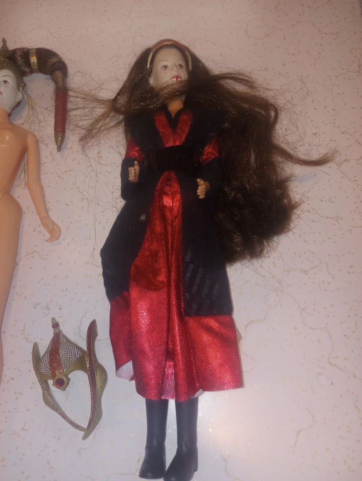 Lote de figuras de 12" Star Wars Hasbro The Phantom Menace Padme Amidala 1999 Foto 2 de 4