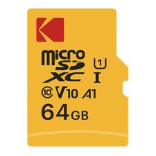 Kodak 64GB Class 10 UHS-I U1 microSDHC Card with Adapter