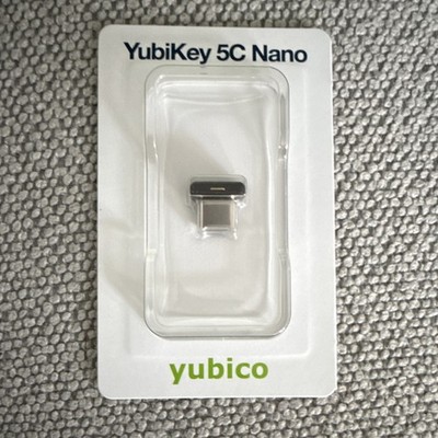 Yubico YubiKey 5C Nano FIDO RoHS CE Security Key USB-C Authentication