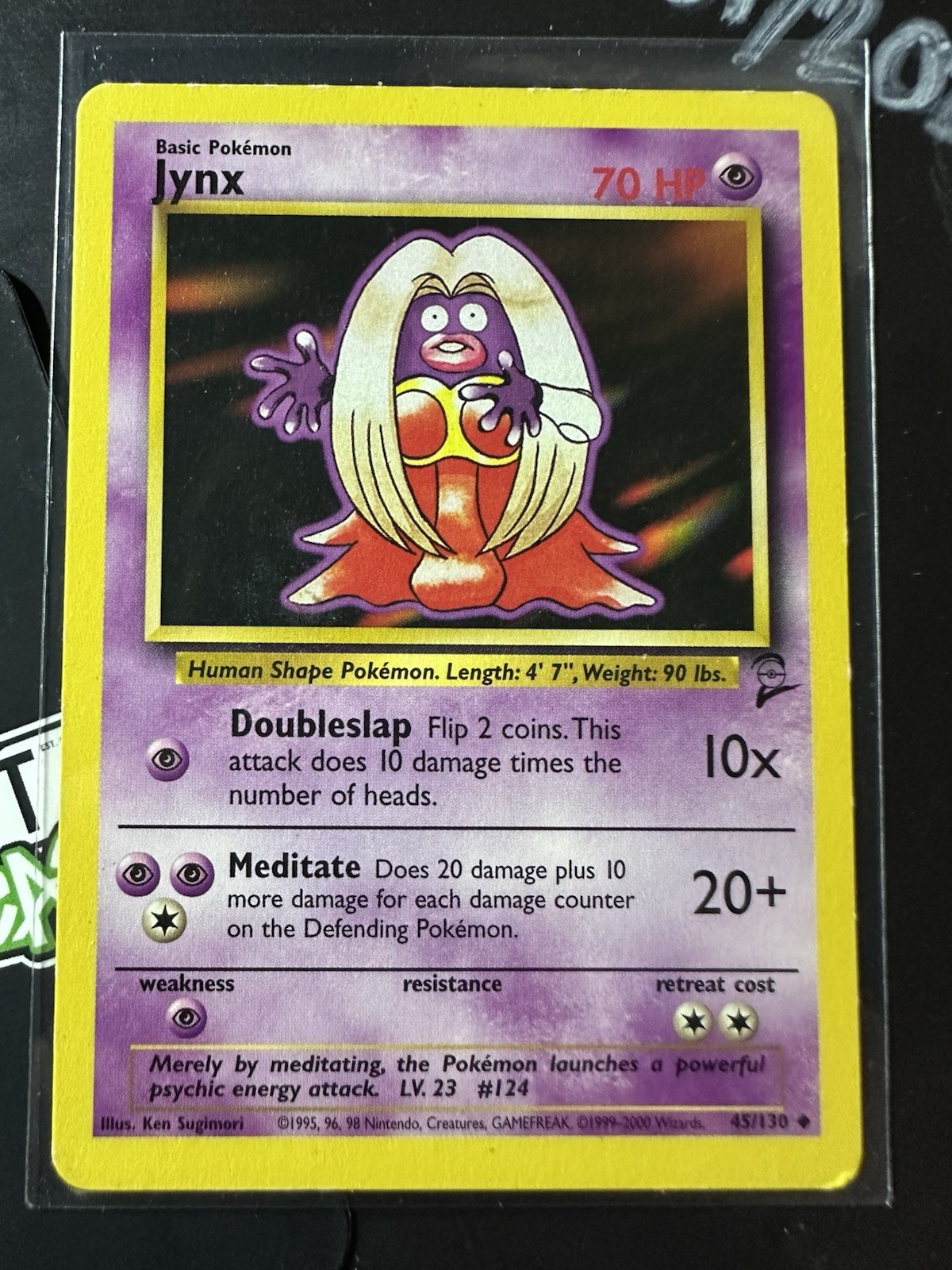 Jynx 45/130, Pokemon Base Set 2, Pokemon TCG, 2000, Uncommon, Vintage, NM