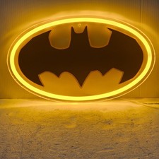 15.5"x9.5" Batman Signal LED Neon Sign With A/C Adapter Wall Sign