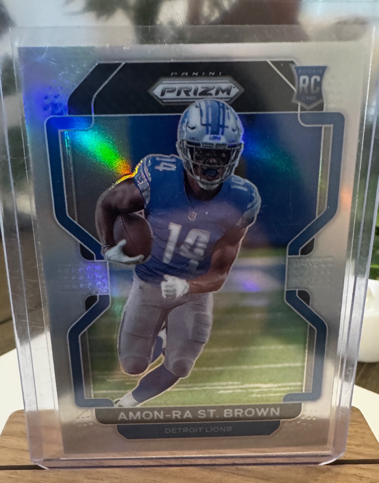 2021 PANINI PRIZM AMON-RA ST. BROWN SILVER PRIZM ROOKIE VARIATION #V-358 RC 🔥