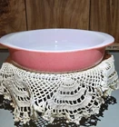 Vintage PYREX PINK FLAMING  221 8" Deep Dish