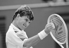 Jimmy Connors United States reacts during his against Michael Stic- Old Photo