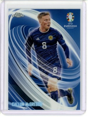 2024 TOPPS CHROME UEFA EURO SOCCER NEON NATIONS CALLUM MCGREGOR #3